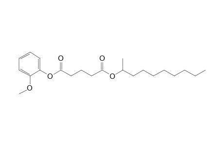 Glutaric acid, dec-2-yl 2-methoxyphenyl ester