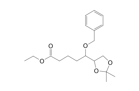 5-O-benzyl-2,3,4-trideoxy-6,7-O-isopropylidene-D-erythro-heptanoic acid ethyl ester