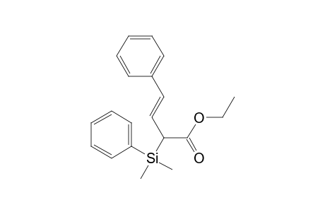 Ethyl (E)-2-(dimethylphenylsilyl)-4-phenylbut-3-enoate