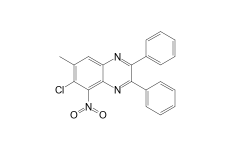 6-Chloro-7-methyl-5-nitro-2,3-diphenylquinoxaline