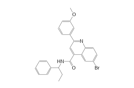 6-bromo-2-(3-methoxyphenyl)-N-(1-phenylpropyl)-4-quinolinecarboxamide