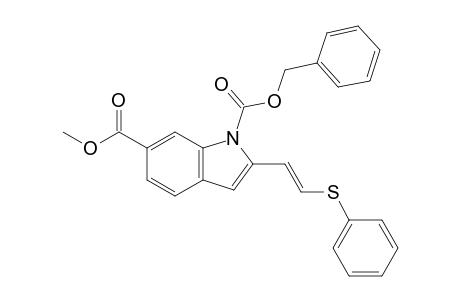 Methyl N-(Carbobenzyloxy)-2-[(E)-2-(phenylthio)ethenyl]indole-6-carboxylate