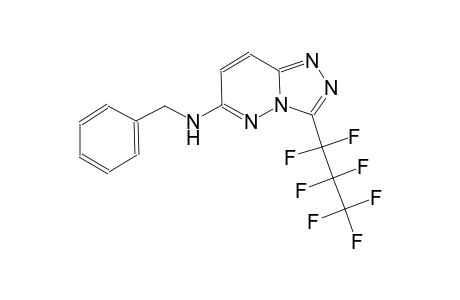 1,2,4-Triazolo[4,3-b]pyridazin-6-amine, N-benzyl-3-heptafluoropropyl-