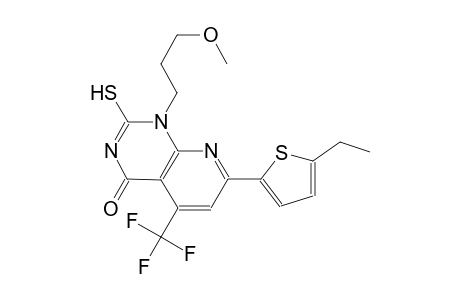 pyrido[2,3-d]pyrimidin-4(1H)-one, 7-(5-ethyl-2-thienyl)-2-mercapto-1-(3-methoxypropyl)-5-(trifluoromethyl)-