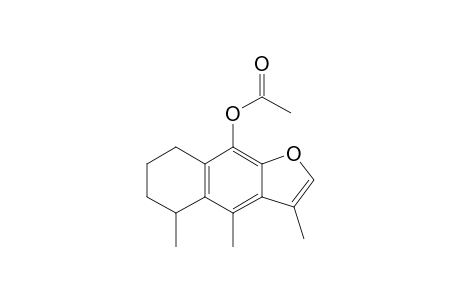 3,4.5-trimethyl-5,6,7,8-tetrahydronaphtho(2,3-b)furan-9-yl acetate