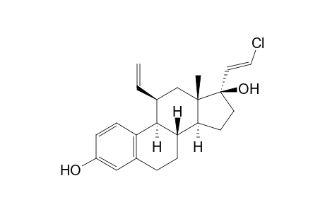 (8S,9S,11R,13S,14S,17R)-17-[(E)-2-chloranylethenyl]-11-ethenyl-13-methyl-7,8,9,11,12,14,15,16-octahydro-6H-cyclopenta[a]phenanthrene-3,17-diol