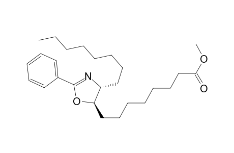 5-Oxazolectanoic acid, 4,5-dihydro-4-octyl-2-phenyl-, methyl ester, trans-