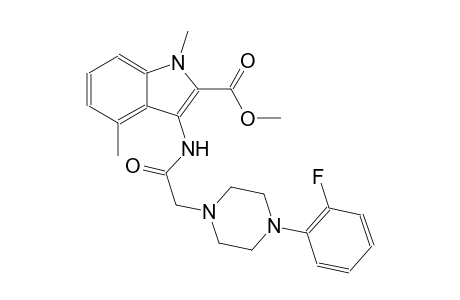 methyl 3-({[4-(2-fluorophenyl)-1-piperazinyl]acetyl}amino)-1,4-dimethyl-1H-indole-2-carboxylate