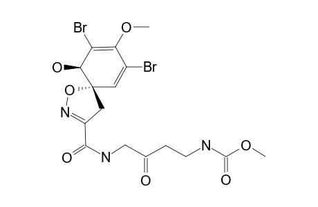 METHYL-4-[(5S,10R)-7,9-DIBROMO-10-HYDROXY-8-METHOXY-1-OXA-2-AZASPIRO-[4.5]-DECA-2,6,8-TRIENECARBOXAMIDO]-3-OXO-BUTYLCARBAMATE