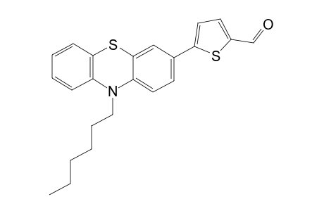 5-(10-Hexyl-10H-phenothiazin-3-yl)thiophene-2-carbaldehyde