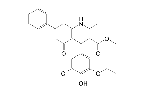 methyl 4-(3-chloro-5-ethoxy-4-hydroxyphenyl)-2-methyl-5-oxo-7-phenyl-1,4,5,6,7,8-hexahydro-3-quinolinecarboxylate