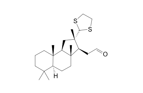 2-[(2S,3S,3aR,5aS,9aS,9bR)-2-(1,3-dithiolan-2-yl)-2,3a,6,6,9a-pentamethyl-3,4,5,5a,7,8,9,9b-octahydro-1H-cyclopenta[a]naphthalen-3-yl]acetaldehyde