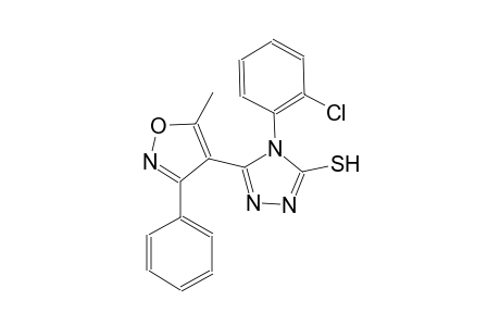 4-(2-chlorophenyl)-5-(5-methyl-3-phenyl-4-isoxazolyl)-4H-1,2,4-triazole-3-thiol