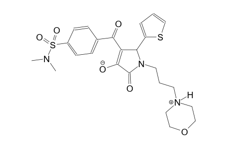 4-(4-(N,N-dimethylsulfamoyl)benzoyl)-1-(3-(morpholino-4-ium)propyl)-2-oxo-5-(thiophen-2-yl)-2,5-dihydro-1H-pyrrol-3-olate
