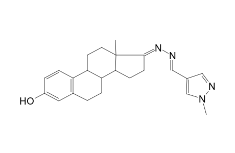 (17E)-13-methyl-17-[(E)-(1-methyl-4-pyrazolyl)methylidenehydrazinylidene]-7,8,9,11,12,14,15,16-octahydro-6H-cyclopenta[a]phenanthren-3-ol