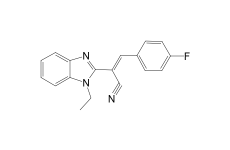 2-(1-Ethyl-1H-benzoimidazol-2-yl)-3-(4-fluoro-phenyl)-acrylonitrile