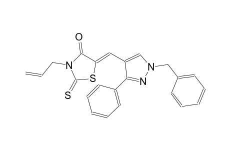 (5Z)-3-allyl-5-[(1-benzyl-3-phenyl-1H-pyrazol-4-yl)methylene]-2-thioxo-1,3-thiazolidin-4-one