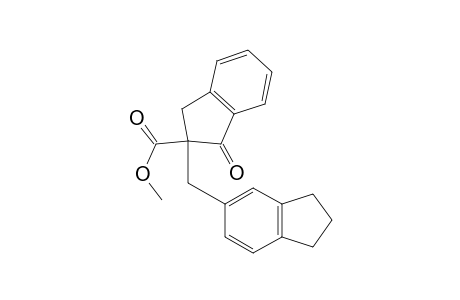 2-(2,3-dihydro-1H-inden-5-ylmethyl)-3-oxo-1H-indene-2-carboxylic acid methyl ester