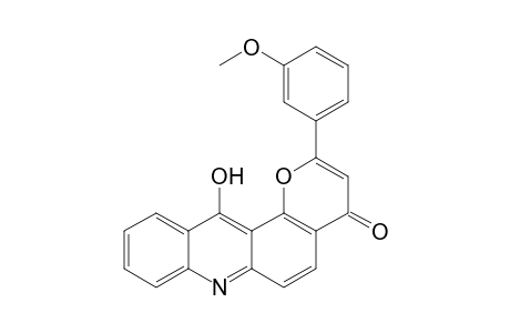 2-(3-Methoxyphenyl)-7H-pyrano[2,3-a]acridine-4,12-dione