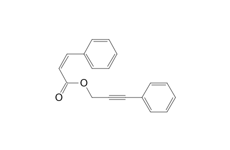 (Z)-3-phenyl-2-propenoic acid 3-phenylprop-2-ynyl ester
