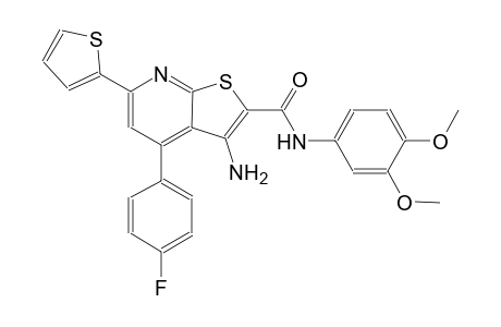 3-amino-N-(3,4-dimethoxyphenyl)-4-(4-fluorophenyl)-6-(2-thienyl)thieno[2,3-b]pyridine-2-carboxamide