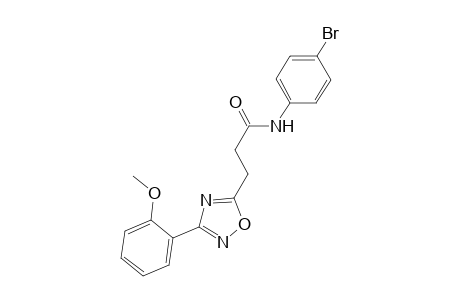 N-(4-bromophenyl)-3-[3-(2-methoxyphenyl)-1,2,4-oxadiazol-5-yl]propanamide