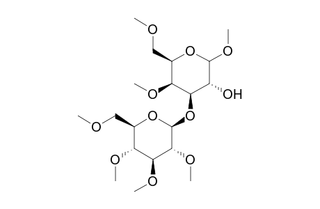 D-Galactopyranoside, methyl 4,6-di-O-methyl-3-O-(2,3,4,6-tetra-O-methyl-.beta.-D-glucopyranosyl)-