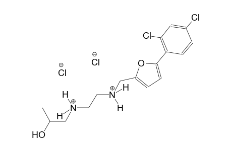 1,2-ethanediaminium, N~1~-[[5-(2,4-dichlorophenyl)-2-furanyl]methyl]-N~2~-(2-hydroxypropyl)-, dichloride
