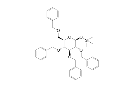 1-O-Trimethylsilyl-2,3,4,6-tetra-O-benzyl-.beta.,D-glucopyranoside