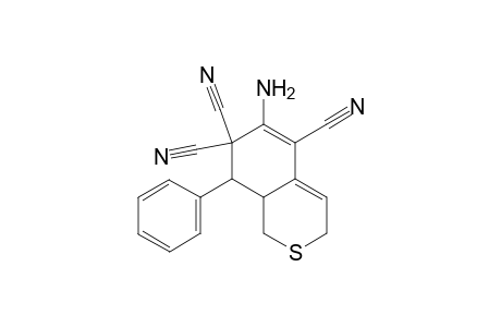 6-Amino-8-phenyl-8,8a-dihydro-1H-isothiochromene-5,7,7(3H)-tricarbonitrile