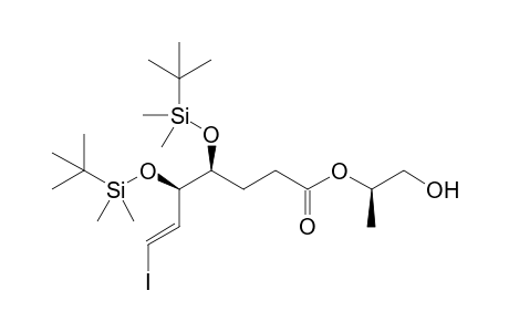 (1R,4S,5R.6E)-2-Hydroxy-1-methylethyl 7-iodo-4,5-bis(tert-butyldimethylsiloxy)-6-heptenoate