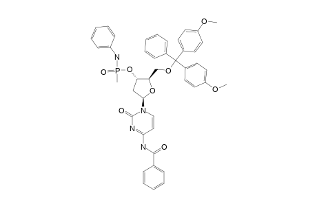 (R(P))-5'-O-DIMETHOXYTRITYL-N(4)-BENZOYL-2'-DEOXYCYTIDINE-3'-O-METHANEPHOSPHONOANILIDATE;FAST-(R(P))