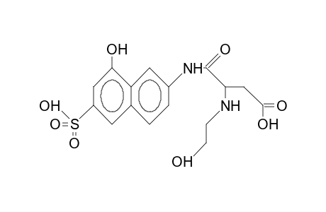7-(3-Carboxy-2-[2-hydroxy-ethylamino]-propionamido)-3-sulpho-1-naphthol