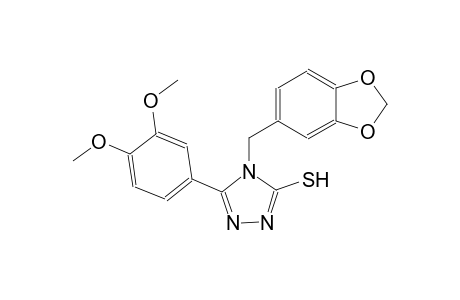 4H-1,2,4-triazole-3-thiol, 4-(1,3-benzodioxol-5-ylmethyl)-5-(3,4-dimethoxyphenyl)-
