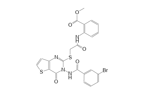 benzoic acid, 2-[[[[3-[(3-bromobenzoyl)amino]-3,4-dihydro-4-oxothieno[3,2-d]pyrimidin-2-yl]thio]acetyl]amino]-, methyl ester