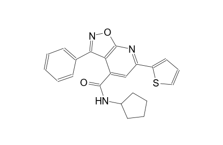 N-cyclopentyl-3-phenyl-6-(2-thienyl)isoxazolo[5,4-b]pyridine-4-carboxamide