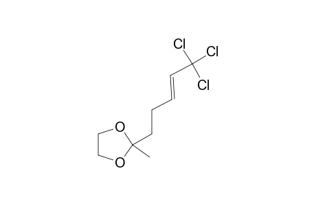 2-Methyl-2-[(3E)-5,5,5-trichloro-3-pentenyl]-1,3-dioxolane