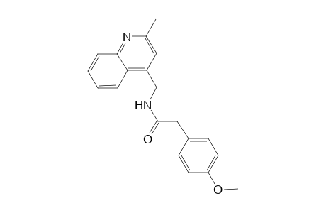 2-(4-Methoxyphenyl)-N-[(2-methyl-4-quinolinyl)methyl]acetamide
