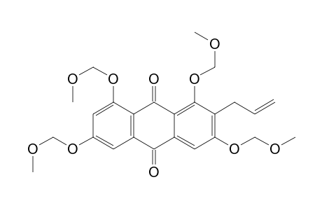 9,10-Anthracenedione, 1,3,6,8-tetrakis(methoxymethoxy)-2-(2-propenyl)-
