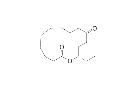 (14S)-14-ethyl-1-oxacyclotetradecane-2,11-dione