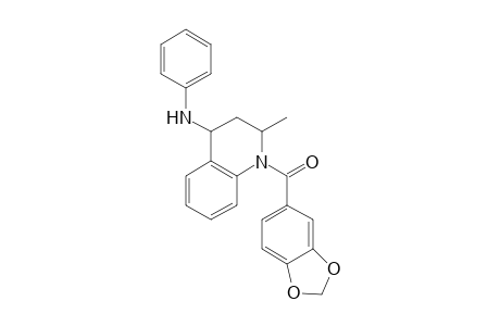 (4-anilino-2-methyl-3,4-dihydro-2H-quinolin-1-yl)-(1,3-benzodioxol-5-yl)methanone