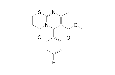 methyl 6-(4-fluorophenyl)-8-methyl-4-oxo-3,4-dihydro-2H,6H-pyrimido[2,1-b][1,3]thiazine-7-carboxylate