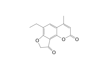 6-Ethyl-4-methyldihydrofuro[2,3-h]coumarin-9-one