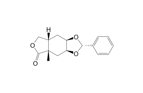 4A-METHYL-2-PHENYL-1,3-DIOXOLO-[4,5-F]-PERHYDROISOBENZOFURAN-5-ON