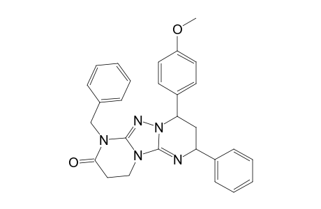 7-Benzyl-4-(4-methoxyphenyl)-2-phenyl-3,4,9,10-tetrahydro-2H-[1,2,4]triazolo[1,5-a:4,3-a0]dipyrimidin-8(7H)-one