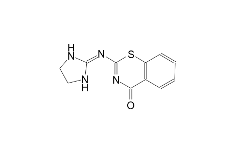 4H-1,3-benzothiazin-4-one, 2-(2-imidazolidinylideneamino)-
