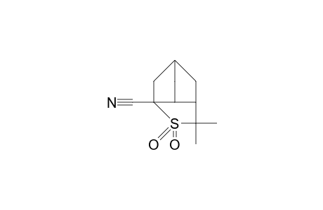 1-Cyano-3,3-dimethyl-2-thia-tricyclo(3.2.1.1/6,8/)nonane 2,2-dioxide