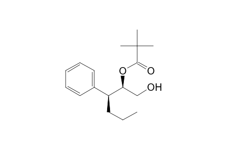 (2R*,3S*)-3-Phenyl-2-(trimethylacetoxy)hexan-1-ol