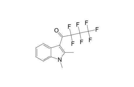 1,2-DIMETHYL-3-HEPTAFLUOROBUTYRYL-INDOLE