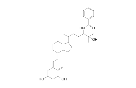 4-[(2'-Methylene-3',5'-dihydroxycyclohexylidene)ethylidene]-1-[1",5"-dimethyl-5"-hydroxy-4"-((benzoylamino)hexyl]-7a-methyl-(perhydro)indane